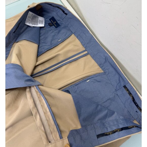 Brooks Brothers Performance Chino Golf Pants Men 40X30 Beige Lightweight Stretch - Picture 4 of 11